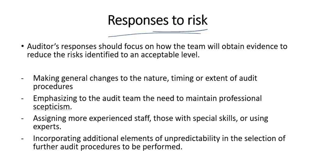 Responses to risk