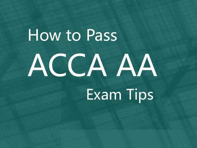 How to Pass ACCA AA