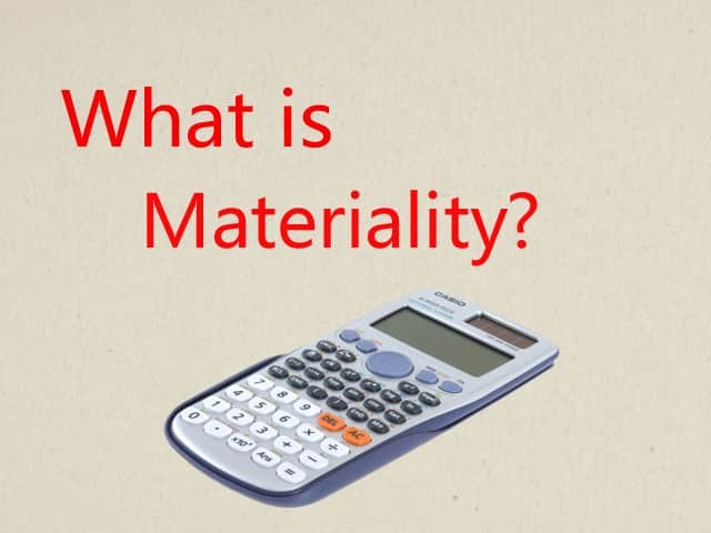 What is Materiality?