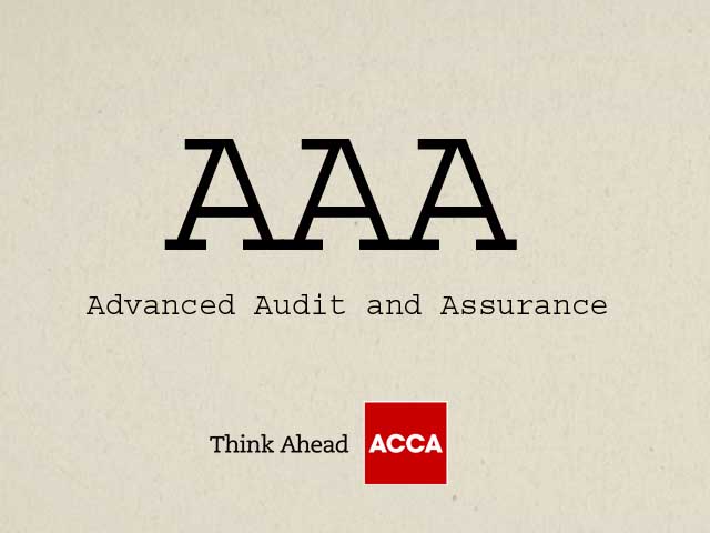 ACCA Advanced Audit and Assurance AAA