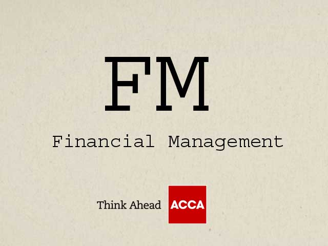 ACCA Financial Management FM F9