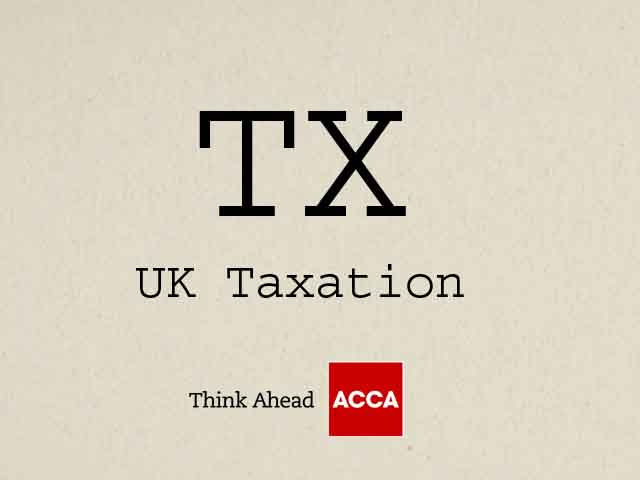 ACCA UK Taxation TX F6