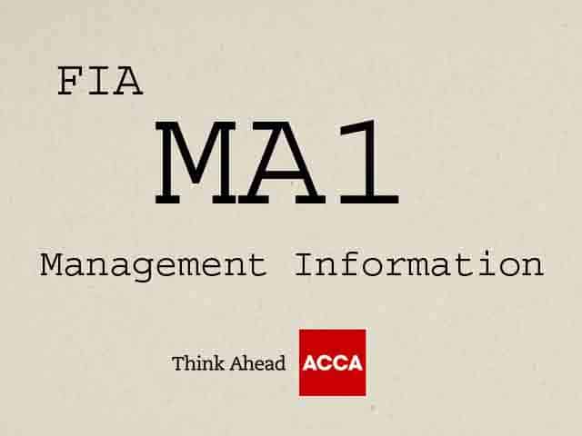 ACCA FIA MA1 Management Information